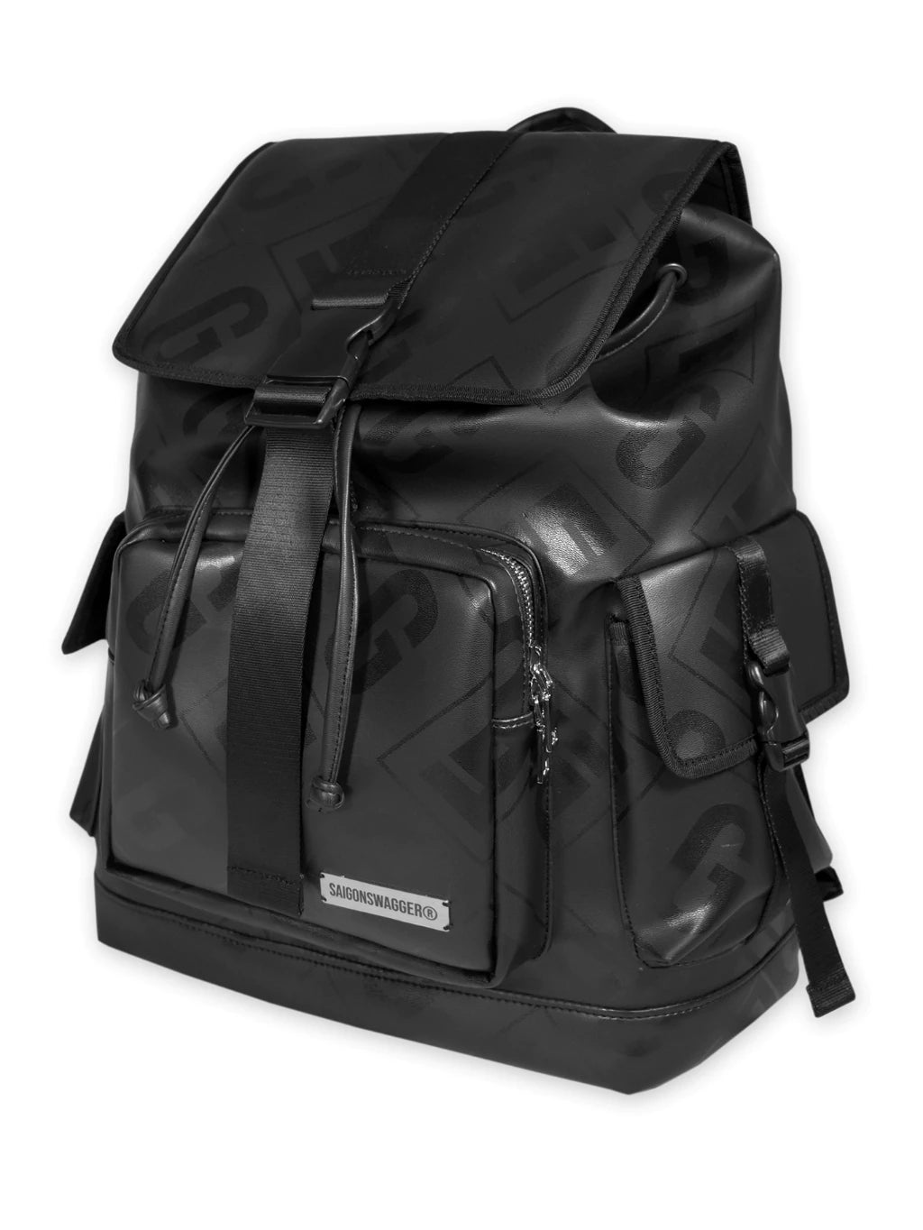 Premium Leather Backpack - SAIGON SWAGGER Eclipse Edition with Shockproof Laptop Compartment